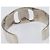 Salvatore Ferragamo Bangle Metal 2 Set Silver Black Auth SW2865 Nero Argento - vista 6