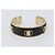 Salvatore Ferragamo Bangle Metal 2 Set Silver Black Auth SW2865 Nero Argento - vista 8