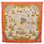 Hermès HERMES Carré 90 Seidentuch "VOILES DE LUMIERE" Orange Auth ki6854