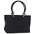 Borsa Tote Salvatore Ferragamo Gancini Canvas Black Silver Auth 204386 Nero Argento