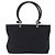 Borsa Tote Salvatore Ferragamo Gancini Canvas Black Silver Auth 204386 Nero Argento - vista 13