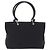 Borsa Tote Salvatore Ferragamo Gancini Canvas Black Silver Auth 204386 Nero Argento - vista 2