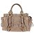 Borsa a mano Miu Miu in pelle 2way Beige Tono Oro Auth 167601V - vista 2
