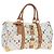 Borsa LOUIS VUITTON Monogram Multicolor Keepall 45 White M92641 LV Auth 204053V Bianco