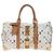 Borsa LOUIS VUITTON Monogram Multicolor Keepall 45 White M92641 LV Auth 204053V Bianco - vista 13