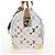 Borsa LOUIS VUITTON Monogram Multicolor Keepall 45 White M92641 LV Auth 204053V Bianco - vista 3