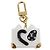 LOUIS VUITTON Bijoux Sackcat Trunk Key Holder metal White M00825 LV Auth 204789M Bianco - vista 2