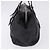 Borsa a Mano Miu Miu Vitellolux Black Silver Auth 204305A Nero Argento - vista 3