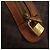 Céline Bolsa Boston CELINE Macadam PVC Couro Marrom Tom Dourado Auth 201406 - vista 10
