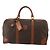 Céline Bolsa Boston CELINE Macadam PVC Couro Marrom Tom Dourado Auth 201406 - vista 13