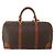 Céline Bolsa Boston CELINE Macadam PVC Couro Marrom Tom Dourado Auth 201406 - vista 2