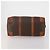 Céline Bolsa Boston CELINE Macadam PVC Couro Marrom Tom Dourado Auth 201406 - vista 5