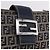 Borsa a tracolla FENDI Zucchino Canvas Mamma Baguette Navy Silver Auth 198254V Argento Blu navy - vista 23