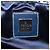 Borsa a tracolla FENDI Zucchino Canvas Mamma Baguette Navy Silver Auth 198254V Argento Blu navy - vista 26