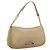 Bolso de mano Christian Dior Maris Pearl Nylon Beige Silver Auth 201541 Plata