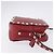 Borsa a tracolla VALENTINO Rock Studs in pelle rossa e oro Auth 205816 Rosso - vista 3