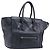 Céline Borsa a mano CELINE Luggage Mini Shopper in pelle Navy Gold Auth am12658A D'oro Blu navy