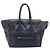 Céline Borsa a mano CELINE Luggage Mini Shopper in pelle Navy Gold Auth am12658A D'oro Blu navy - vista 13