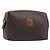Céline Borsa a pochette CELINE Macadam PVC Pelle Marrone Tono Oro Auth 200374