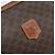 Céline Borsa a pochette CELINE Macadam PVC Pelle Marrone Tono Oro Auth 200374 - vista 17