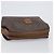 Céline Borsa a pochette CELINE Macadam PVC Pelle Marrone Tono Oro Auth 200374 - vista 5