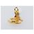 CHANEL Ohrringe Metall Goldfarben Weiß CC Auth ar14207 - Ansicht 5