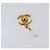 CHANEL Ohrringe Metall Goldfarben Weiß CC Auth ar14207 - Ansicht 7
