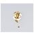 CHANEL Ohrringe Metall Goldfarben Weiß CC Auth ar14207 - Ansicht 8