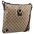 Borsa a tracolla GUCCI GG Crystal Abbey Coated Canvas Outlet 268642 Auth 204734V Marrone D'oro