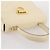 Borsa Salvatore Ferragamo Gancini in pelle bianca e oro Auth 205161 Bianco D'oro - vista 14