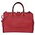 Autre Marque SAINT LAURENT Petit Cabas Hand Bag Leather 2way Red Gold Auth 205115A Golden - view 2