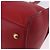 Autre Marque SAINT LAURENT Petit Cabas Hand Bag Leather 2way Red Gold Auth 205115A Golden - view 28