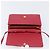 Saffiano Borsa a tracolla portafoglio con catena PRADA in pelle Safiano Rosso Oro Auth 204149V D'oro - vista 9