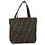 FENDI Zucca Canvas Handtasche Schwarz Braun Auth 204154 - Ansicht 13