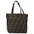 FENDI Zucca Canvas Handtasche Schwarz Braun Auth 204154 - Ansicht 2