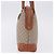 Céline Borsa a mano CELINE Macadam PVC Pelle Beige Tono Oro Auth ka6244A - vista 3