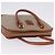 Céline Borsa a mano CELINE Macadam PVC Pelle Beige Tono Oro Auth ka6244A - vista 5