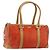 Borsa GUCCI Suede Orange Tono Oro 000 0851 Auth SW2761 Arancione