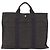 Hermès HERMES Her Line Tote MM Tote Bag Canvas Gray Silver Auth 204044 Braun Silber - Ansicht 13