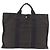 Hermès HERMES Her Line Tote MM Tote Bag Canvas Gray Silver Auth 204044 Braun Silber - Ansicht 2
