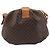 Céline Bolsa de Ombro CELINE Macadam Canvas PVC Leather Brown Gold Auth 202674 Marrom Dourado - vista 2