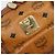 MCM Logogram Vicetos Boston Bag PVC Leder Braun Gold Auth 204458A Golden - Ansicht 11
