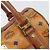 MCM Logogram Vicetos Boston Bag PVC Leder Braun Gold Auth 204458A Golden - Ansicht 17