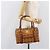 MCM Logogram Vicetos Boston Bag PVC Leder Braun Gold Auth 204458A Golden - Ansicht 25