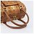 MCM Logogram Vicetos Boston Bag PVC Leder Braun Gold Auth 204458A Golden - Ansicht 7