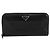 Portafoglio lungo PRADA in pelle nero argento Auth 205863A - vista 13