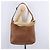 Borsa a tracolla CHANEL Pelle Caviar Marrone Oro CC Auth 203890 D'oro - vista 40