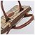 Borsa a mano Burberrys Nova Check PVC Leather 2way Beige Gold Tone Auth BA15534 - vista 6