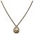 Collana Christian Dior metallo Gold Tone Auth 204947