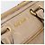 Borsa a Mano Miu Miu Vitellolux 2way Beige Gold Auth 204430V D'oro - vista 20